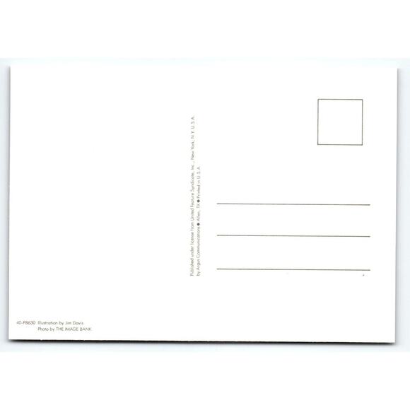 Garfield Cat Postcard Boston Massachusetts Orange Tabby Kitten Jim Davis 1978 - Picture 2 of 2